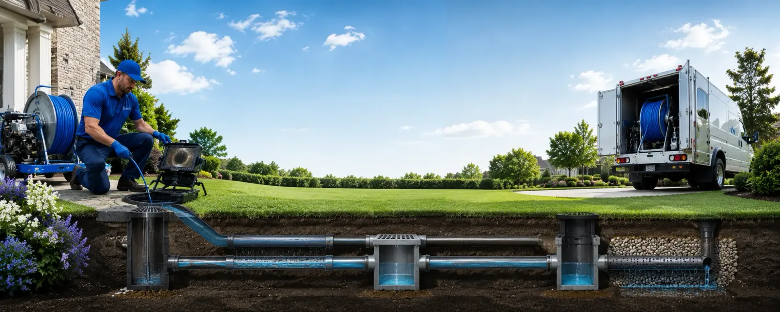 Outdoor drain cleaning information for Spring Lake, NJ